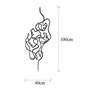 Wallity Faces Escultura de Pared de Metal Negra